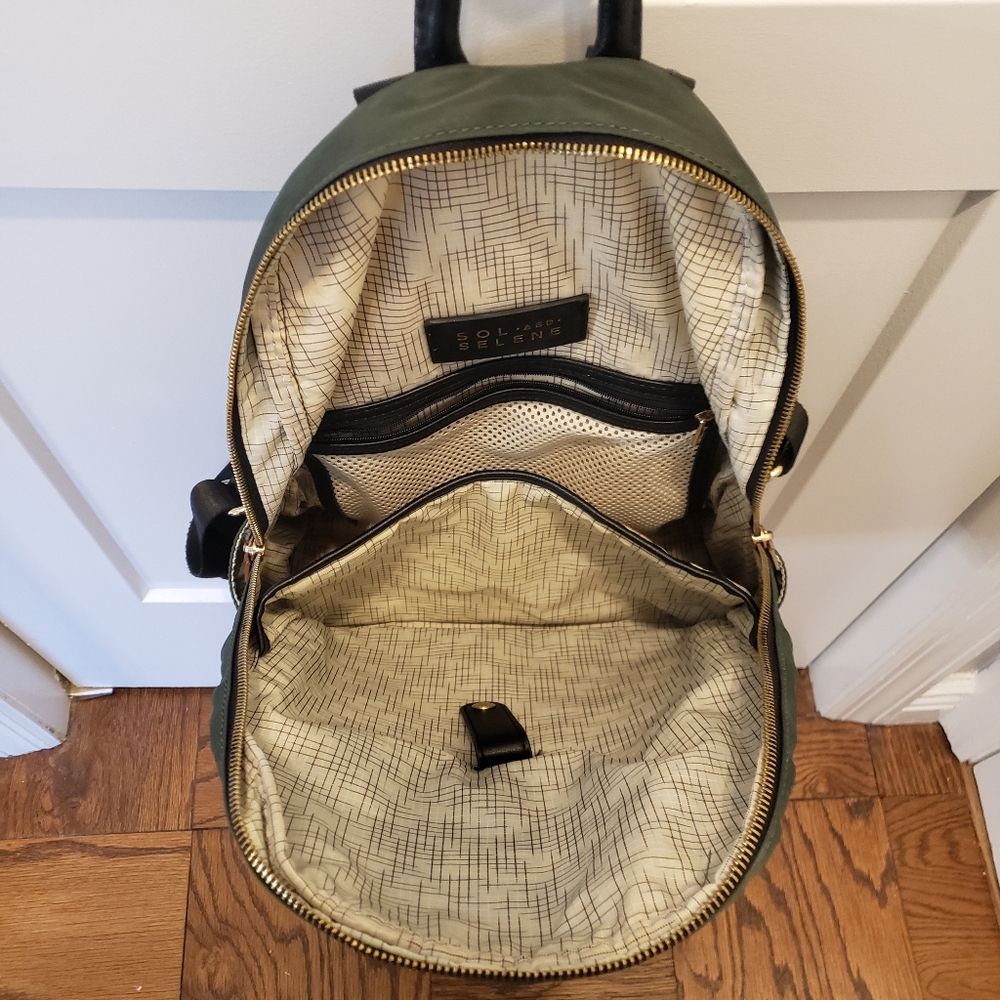 Sol and Selene Nylon Backpack Dark Green - Picture 4 of 15